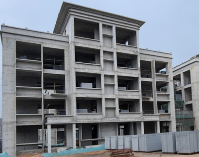 河津市杜家溝新村建設項目一期工程住宅樓主體全部完成